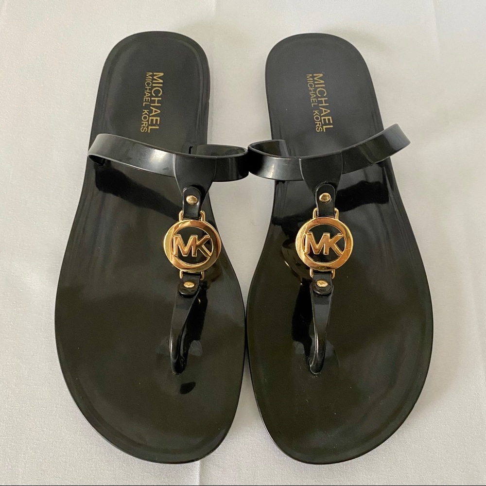 Michael Kors Black Jelly Sandals
